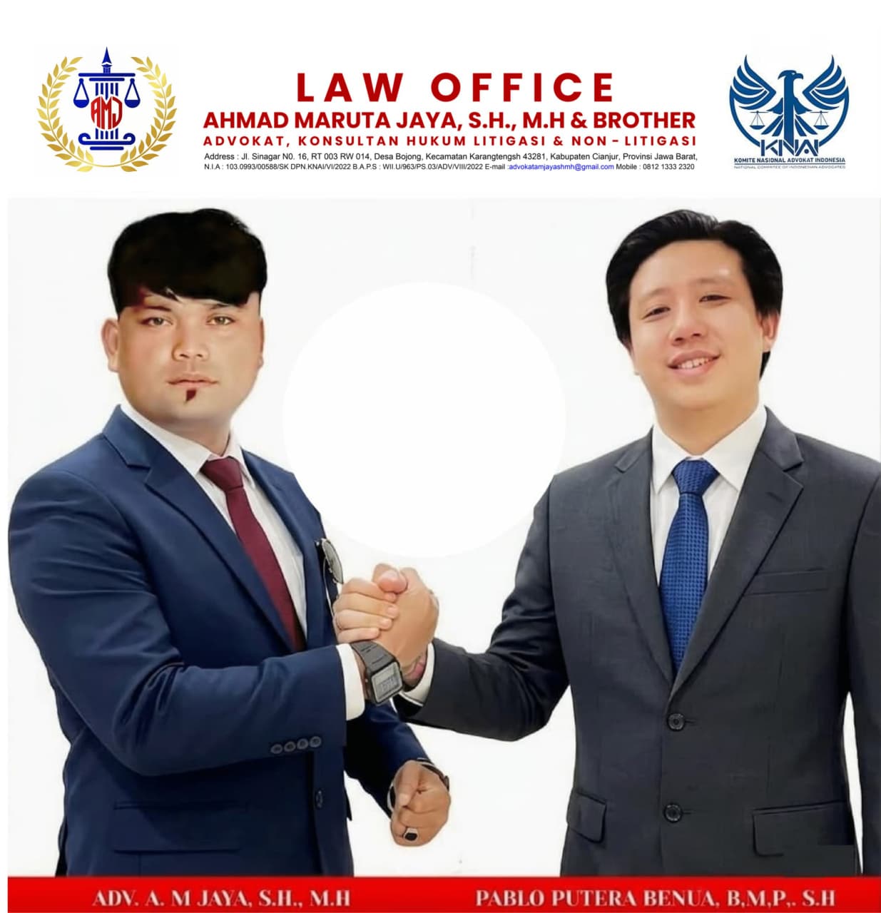 KETUA KNAI DPD CIANJUR AHMAD MARUTA JAYA, S.H., M.H