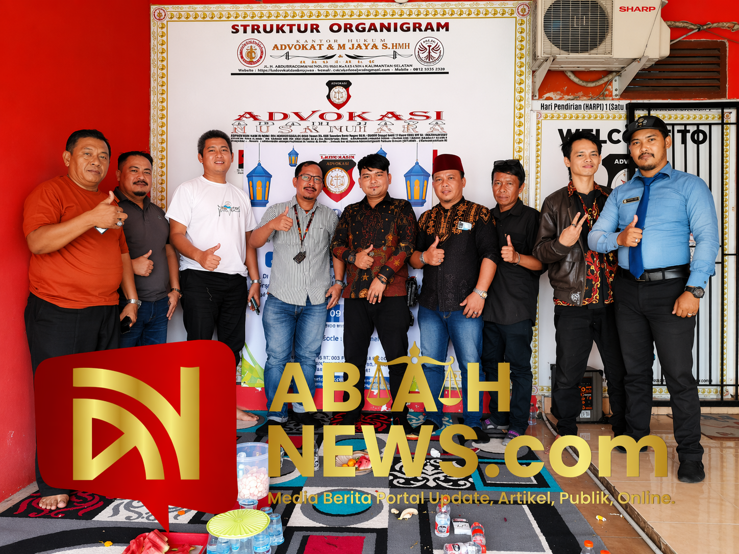 HALAL BIHALAL SEKALIGUS ULANG TAHUN YANG KE ENAM BERDIRINYA LKBH-ABAH DI SPONSORI OLEH PT. GERAHA AVIDA