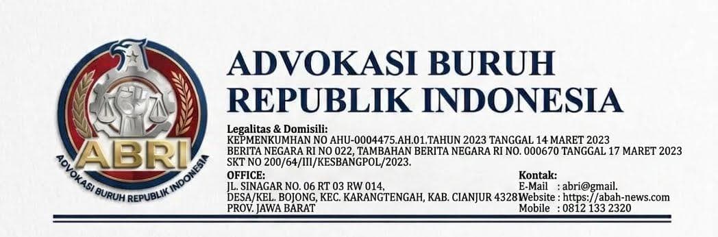 filosofi visual dari komponen logo kop surat Advokasi Buruh Republik Indonesia (ABRI):